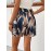 Vibrant Allover Print High Waist Loose Fit Shorts - Elastic Waistband, Tied Drawstring, Casual Comfortable Design - Perfect for Spring and Summer, Women's Fashion Clothing