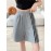 Women's Casual Sporty Shorts - Loose Fit, Mid-Rise with Drawstring Waistband, Breathable Polyester, Letter Print Design for Spring/Summer/Fall